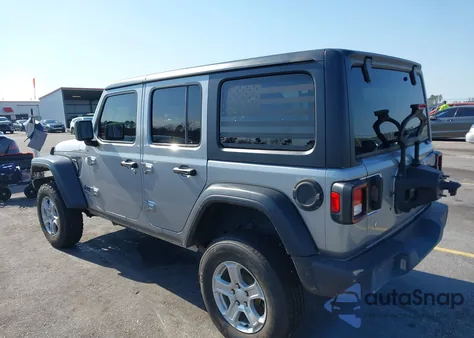 2020 Jeep Wrangler Unlimited Sport S 4X4 из США, поврежденный, VIN 1C4HJXDN3LW106460